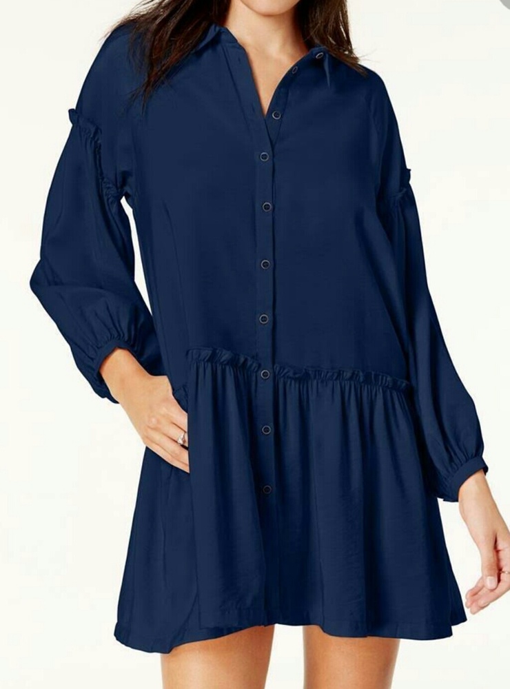 NWT Free People NAVY shirtdress